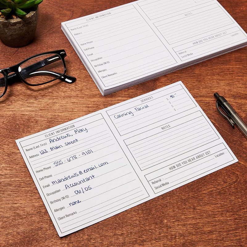 White Card Stock Half Fold Greeting Cards for DIY Craft, Notes, Glossy and Matte (8.5 x 5.5 In Folded, 100 Sheets)