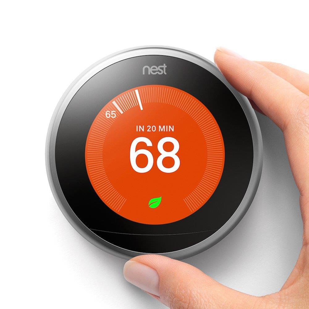 Nest 3rd Gen Programmable Wi-Fi Thermostat  & Google Home Mini Smart Speaker
