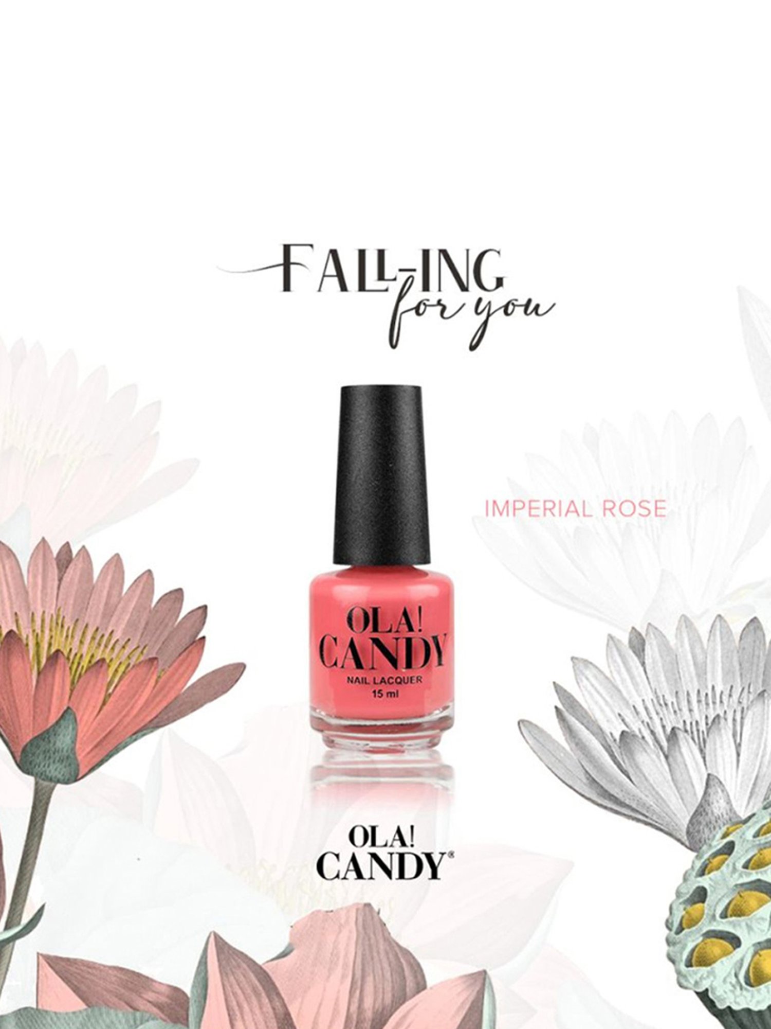 Ola! Candy Nail Lacquer Imperial Rose Pink - 15 ml