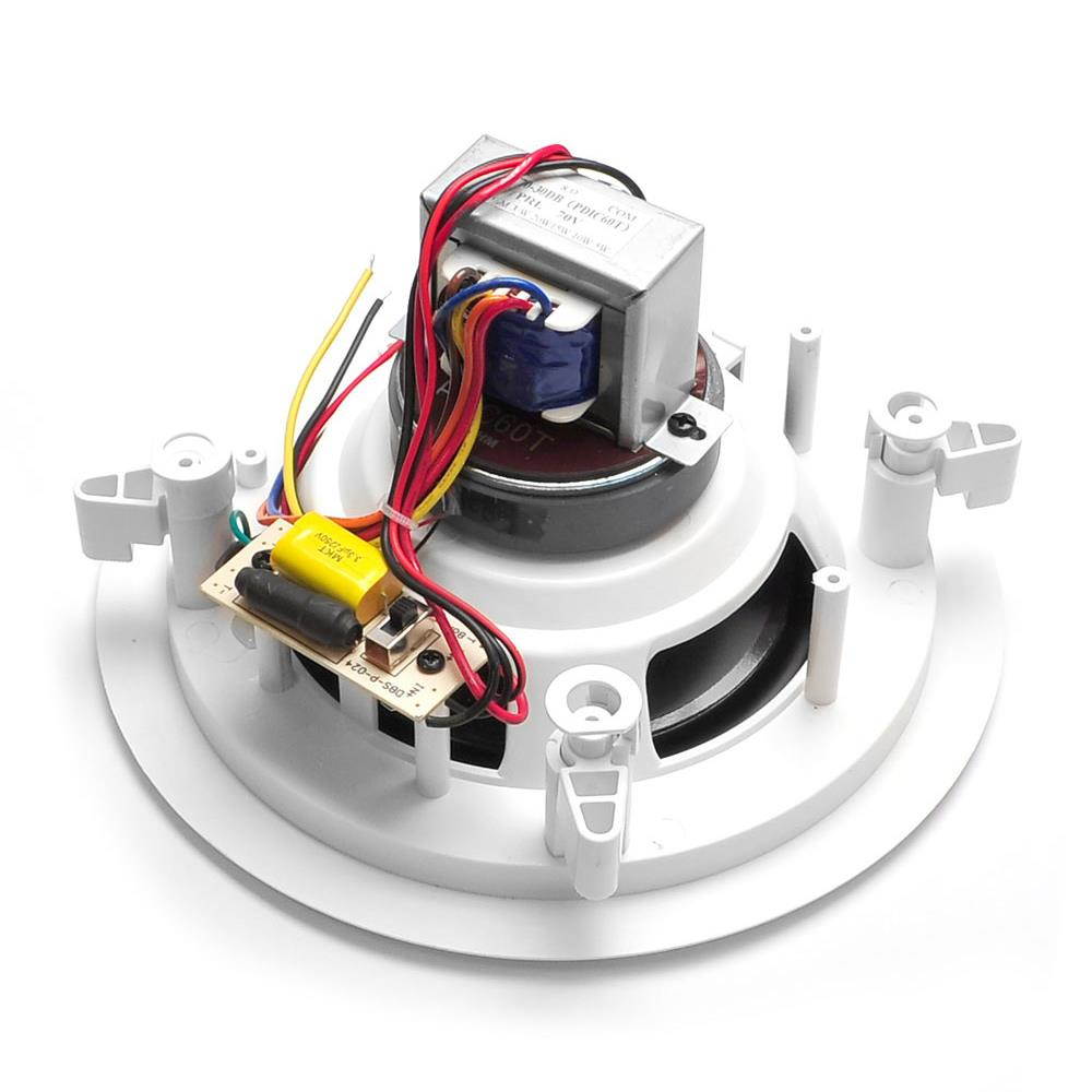 Pyle PDIC60T Home 6.5 Inch 250W 2 Way In Wall In Ceiling Stereo Speaker (8 Pack)