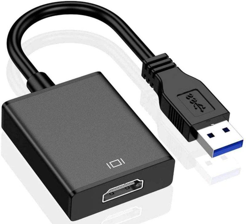 USB to HDMI Adapter SENGKOB USB 3.0/2.0 to HDMI 1080P Video Graphics Cable Converter with Audio for PC Laptop Projector HDTV Compatible with Windows XP 7/8/8.1/10