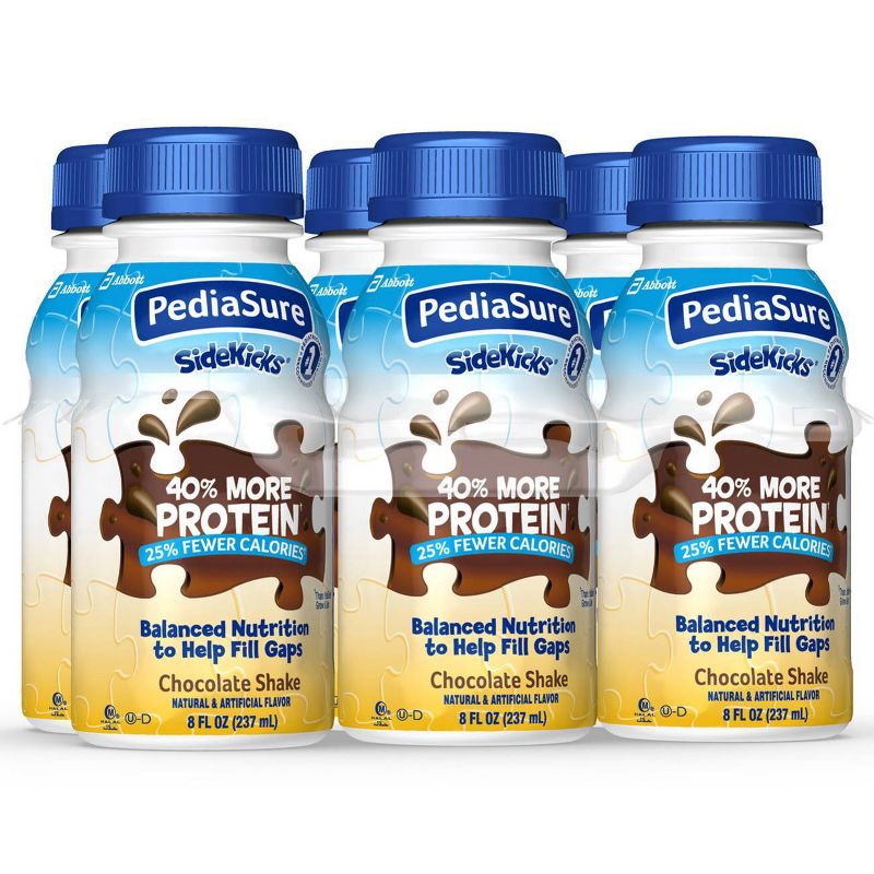 PediaSure SideKicks High Protein Nutrition Shake Chocolate - 6 ct/48 fl oz