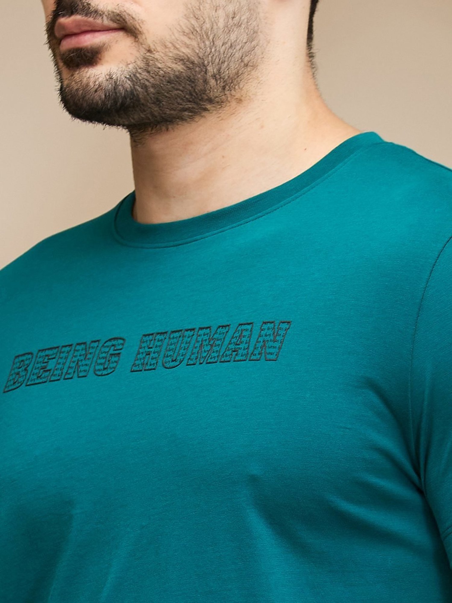 Being Human Grey Regular Fit Printed T-Shirt