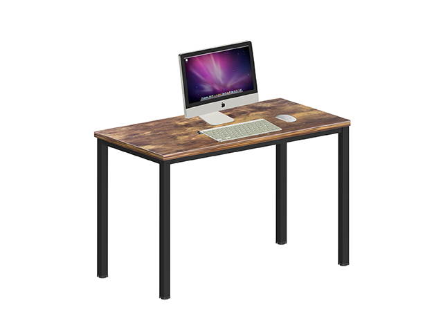 47inch Computer Desk Game Desk MDF And Metal Multi-function Table For Dining and Living Room,Modern Minimalistic Style, Solid Sturdy Table,Brown,GT93