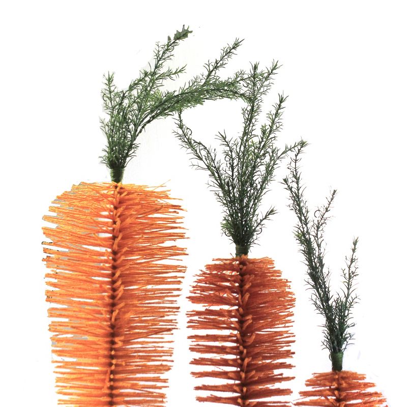 Easter 60.0" Standing Carrot Trees Set / 3 Decorate Decor Mantle Display  -  Decorative Figurines