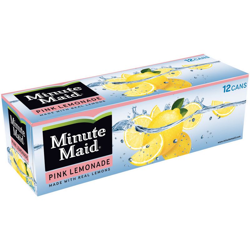 Minute Maid Pink Lemonade - 12pk/12 fl oz Cans