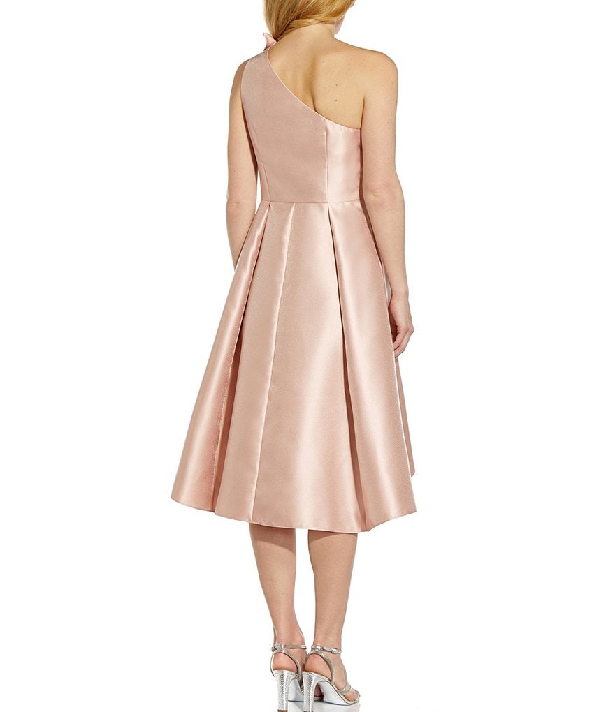 Adrianna Papell Mikado One Shoulder Party Dress