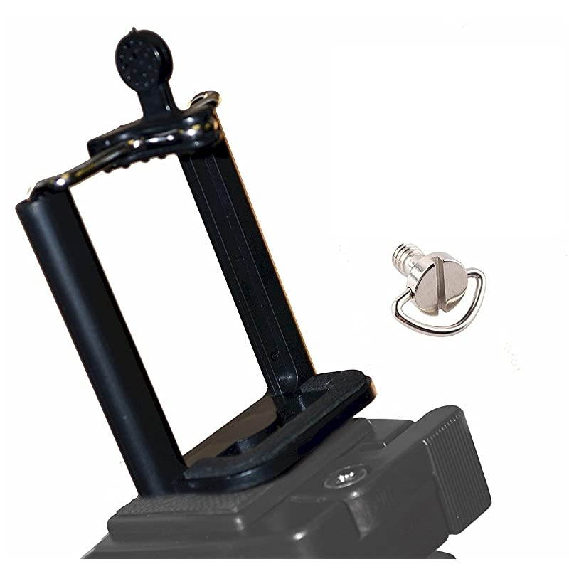 Phone Tripod Adapter - Compatible with ePhone Tripod Mount SE 6 6S Plus 5 5S 5C 4 4s Clip Holder Connector Stand Bracket Head Smartphone Attachment Galaxe S10 S9 S8 S7 S6 S5 S4 S3 S2