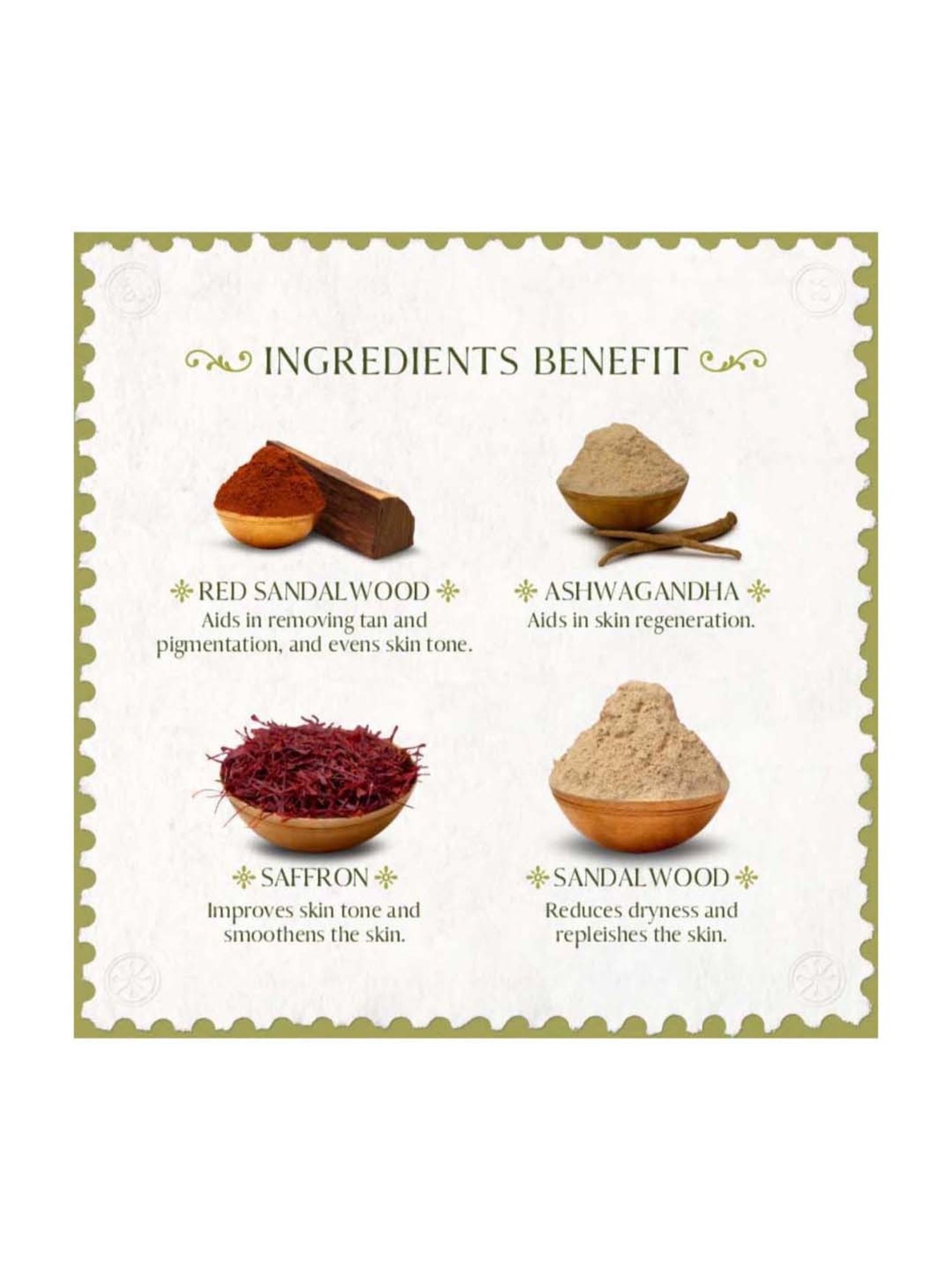 Old School Rituals Hand-Worked Red Sandalwood & Saffron Clarifying Mask - 50 gm