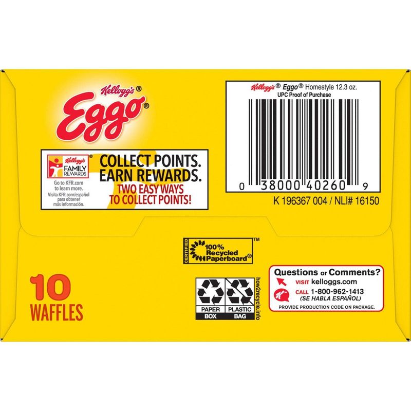 Kellogg's Eggo Frozen Homestyle Waffles - 12.3oz/10ct