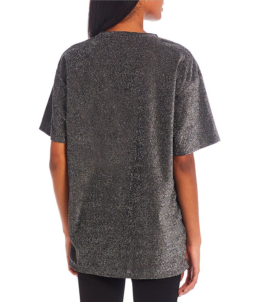 Originality We Are All Connected Skeleton Metallic Graphic Tee