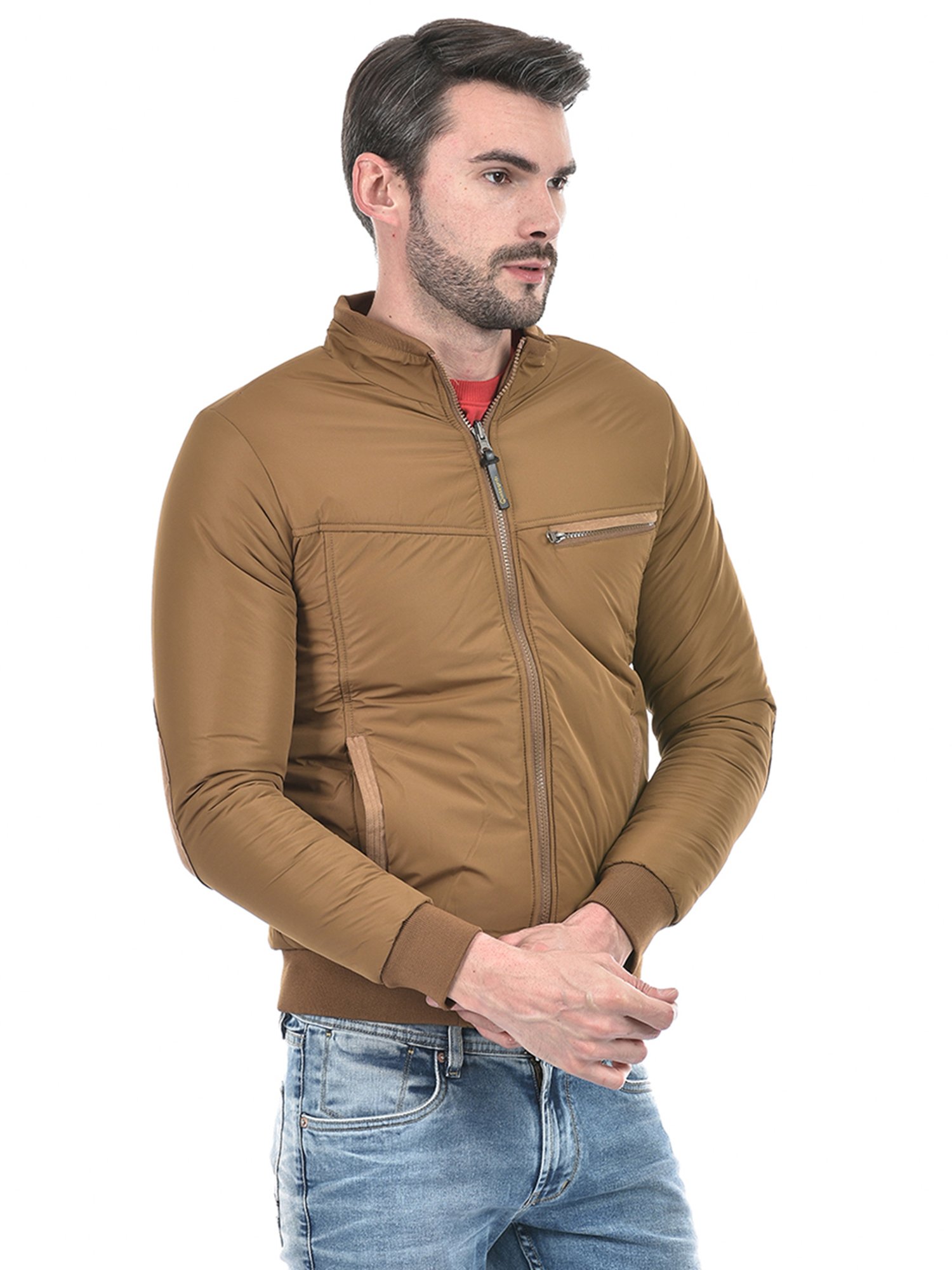 Integriti Tan & Black Regular Fit Reversible Jacket
