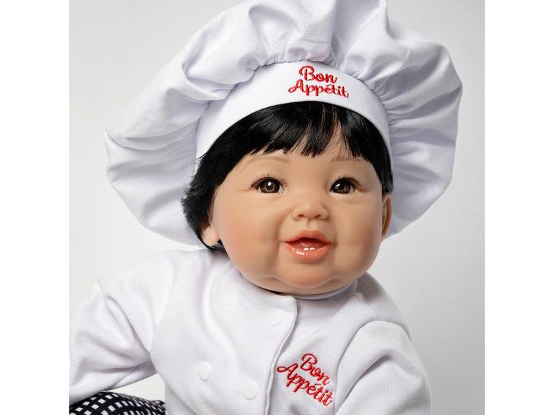 Paradise Galleries Reborn Baby Doll, Bon Appetit, Boy Doll Crafted in Soft Vinyl Weighted Body, 20 inch, 4-Piece Doll Gift Set