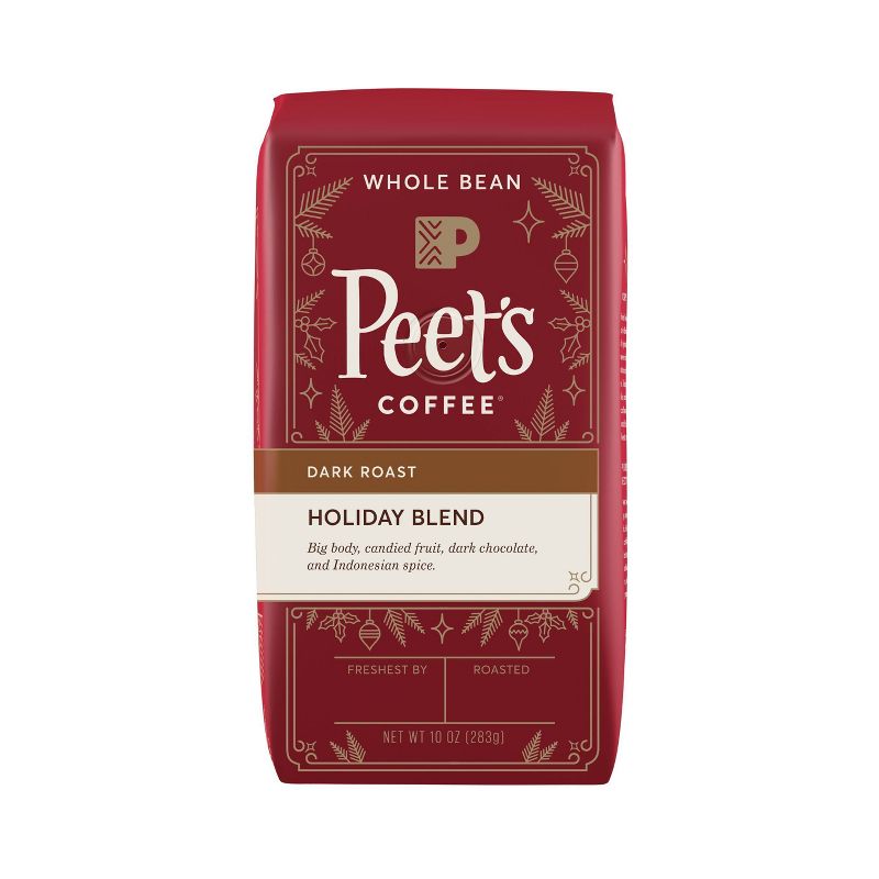 Peet's Whole Bean Holiday Blend Dark Roast Coffee - 10oz
