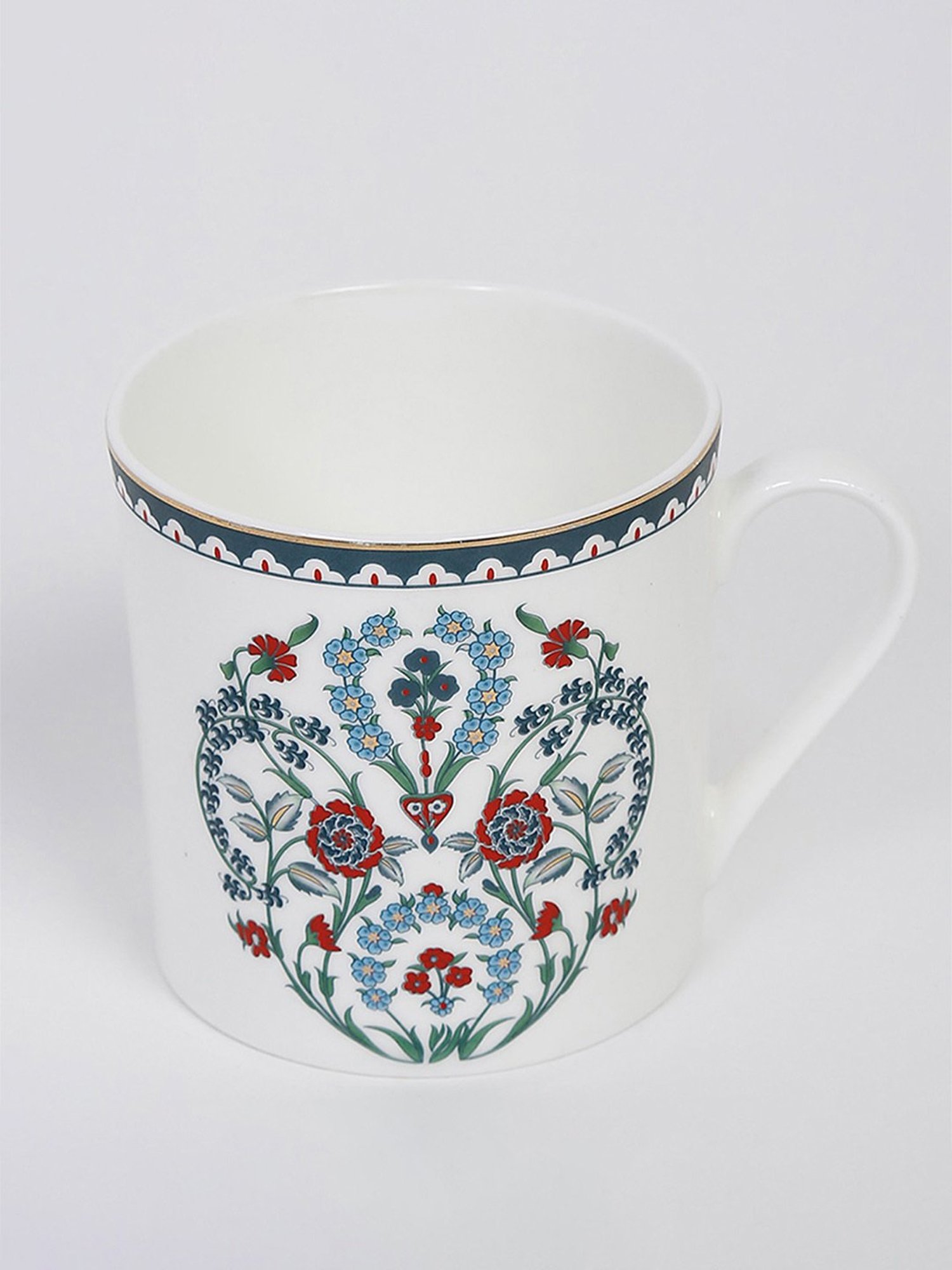 Fabindia Home Avasa Floral Multicolor Ceramic Mug (370 ml)