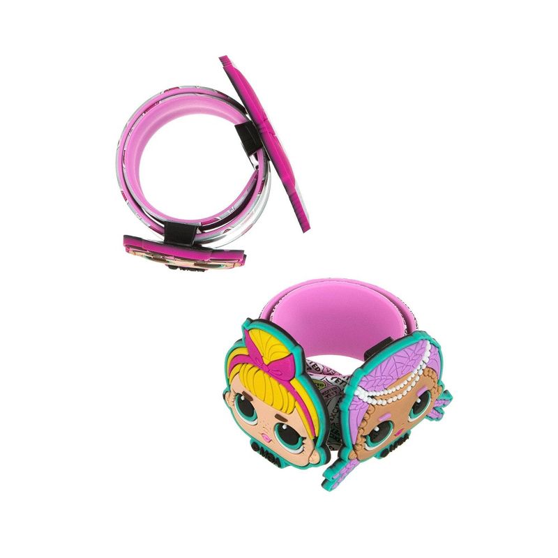 L.O.L. Surprise! 6pc Slap Bracelet With Interchangeable Charms