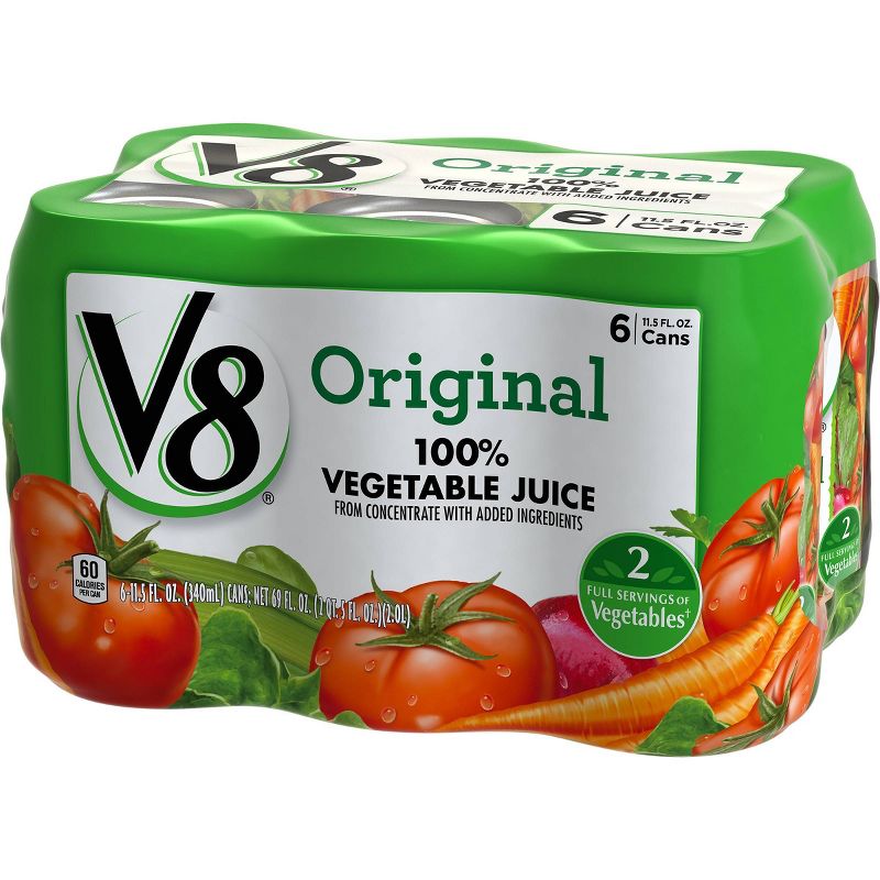 V8 Original 100% Vegetable Juice - 6pk/11.5 fl oz Cans