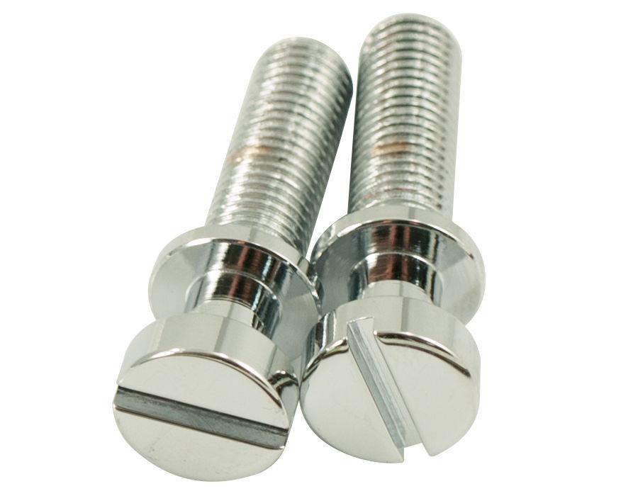 Kluson Stop Tailpiece Studs (2) Steel 0.938 Inch Chrome (USA Made)