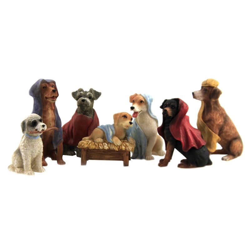 Christmas 4.0" Canine Creche Nativity Hounds  -  Decorative Figurines
