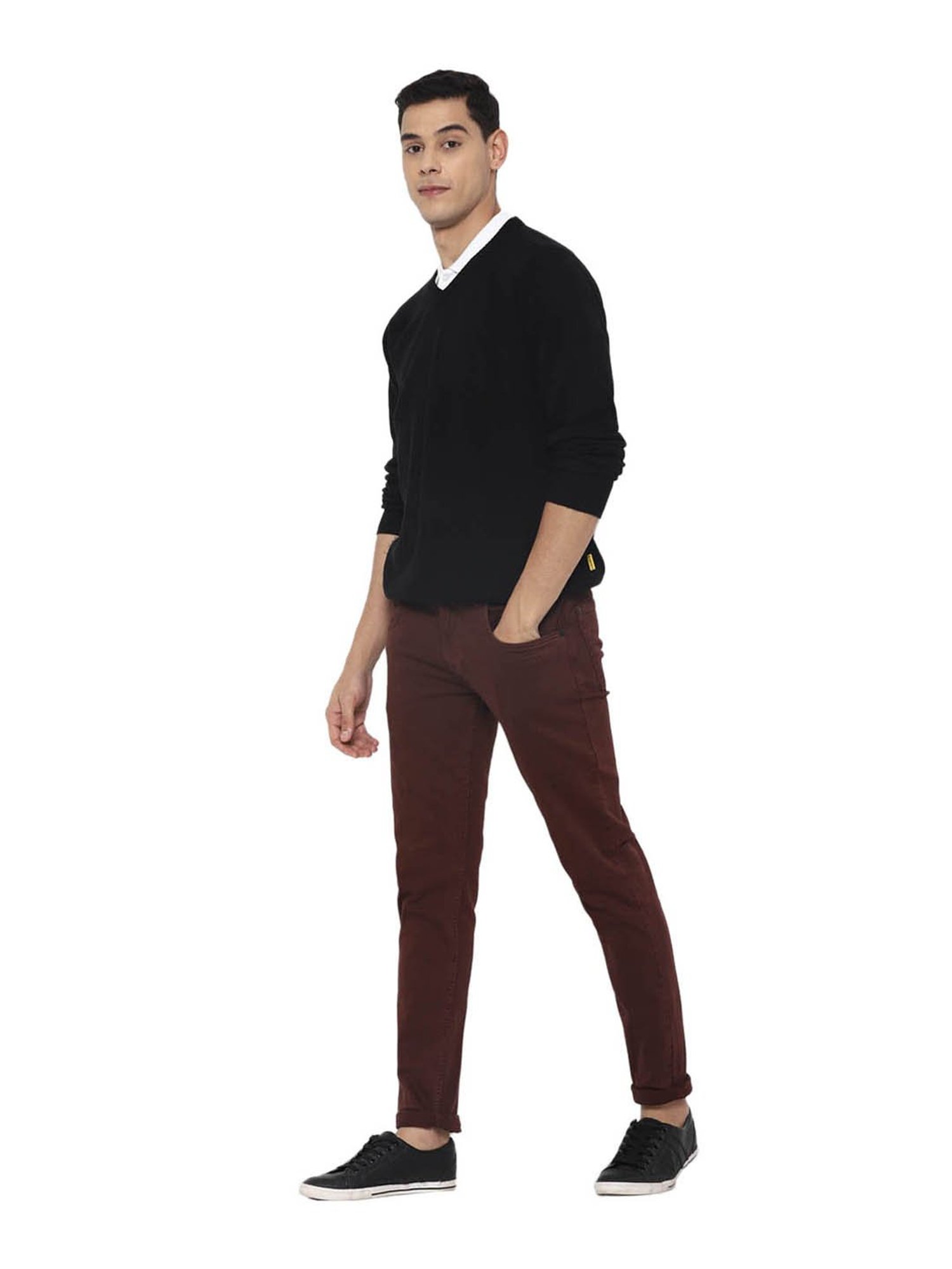 Forever 21 Black Regular Fit Sweater