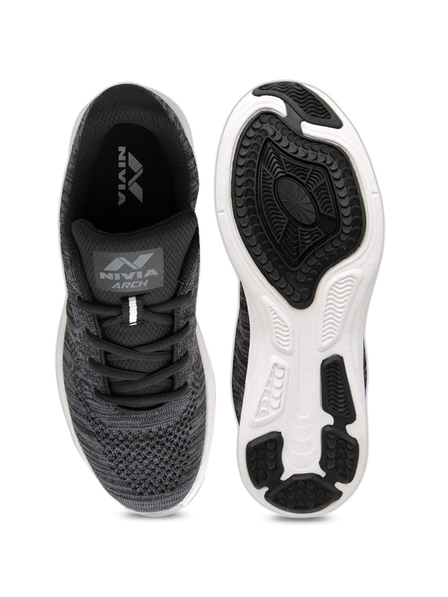 Nivia Men's Arch Jogger Black Running Shoes