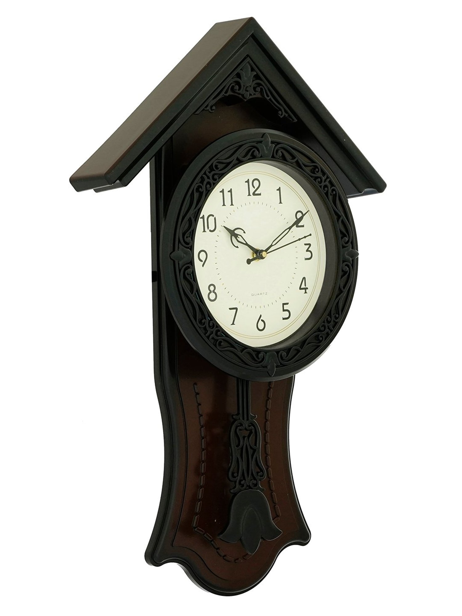 CHRONIKLE Black Plastic Wall Clock