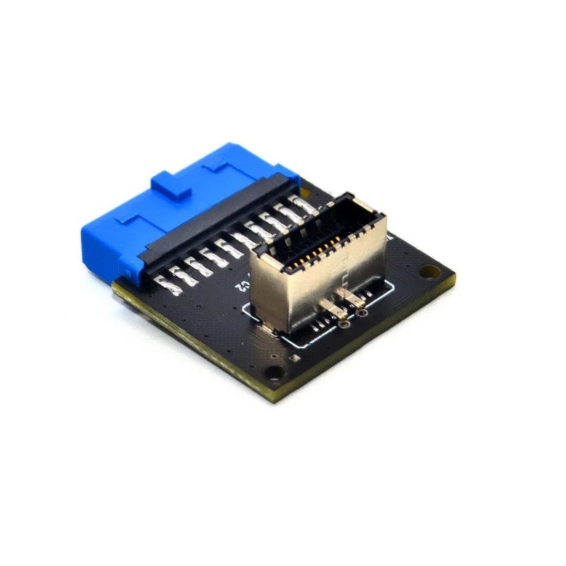 USB 3.1 Front Panel Socket to USB 3.0 20Pin Header Male Extension Cable Adapter for Motherboard Card 20P USB to TYPE-E Connector