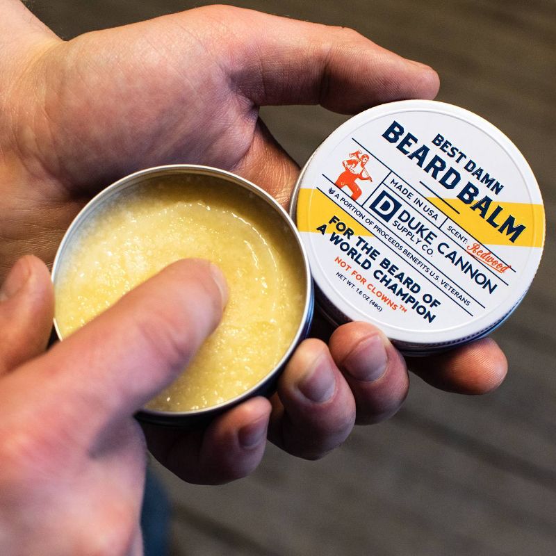 Duke Cannon Best Redwood Damn Beard Balm - 1.6oz