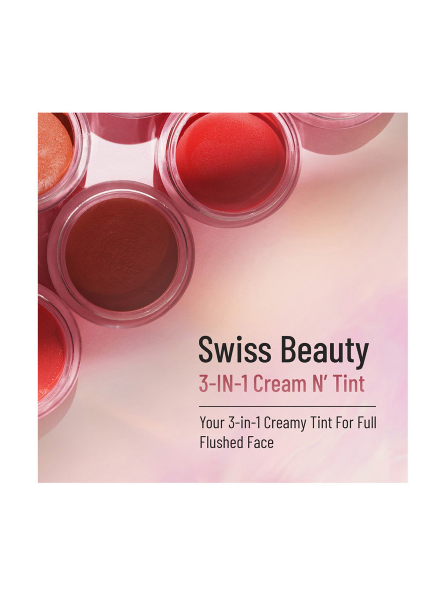 SWISS BEAUTY Lip & Cheek Cream n' Tint Rose Apple - 8 gm