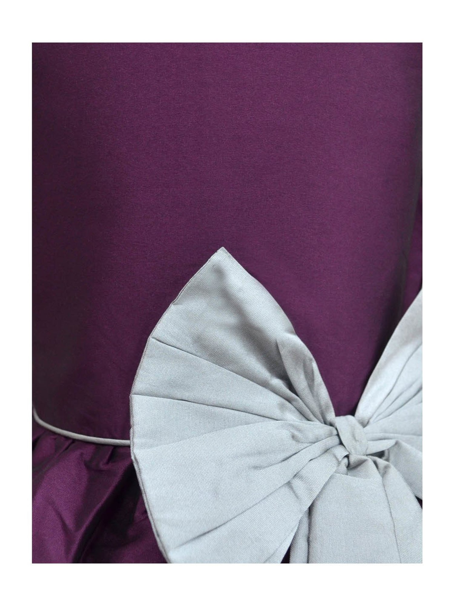 A.T.U.N. Wine & Silver Solid Dress