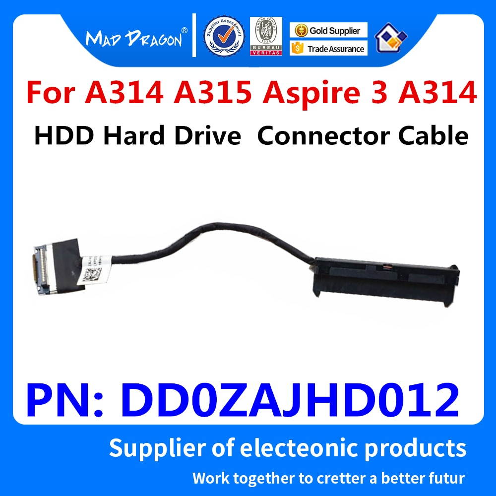 New original laptops HDD Connector Flex Cable For Acer A314 A315 Aspire 3 A314-32-C00A SSD Hard Drive Adapter wire DD0ZAJHD012