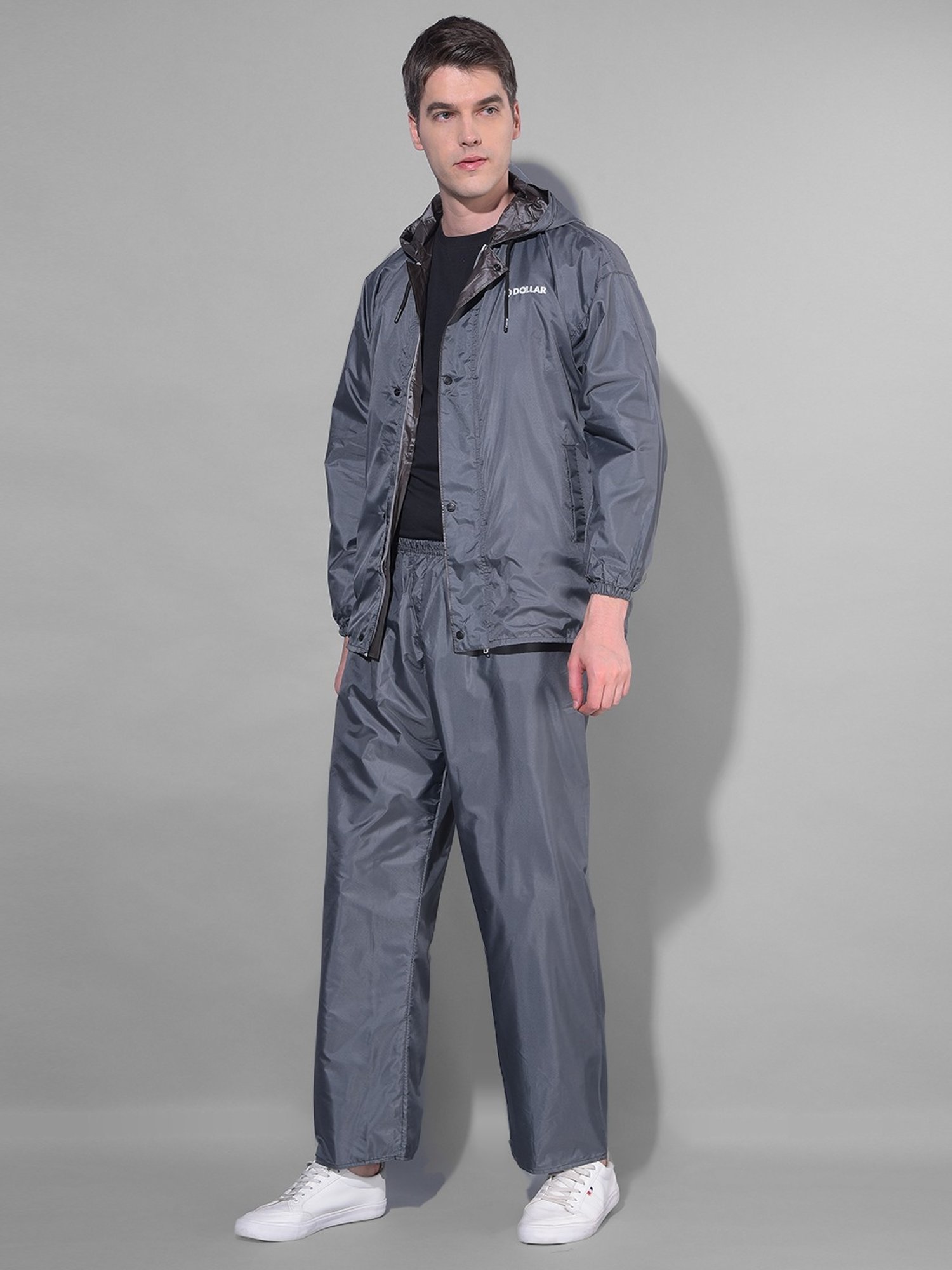 Dollar Grey Regular Fit Raincoat Set