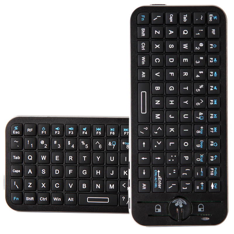 Voice Wireless Mini Remote Keyboard Air Fly Mouse QWERTY Mice Microphone Voice for XBMC Android Mini PC TV Box