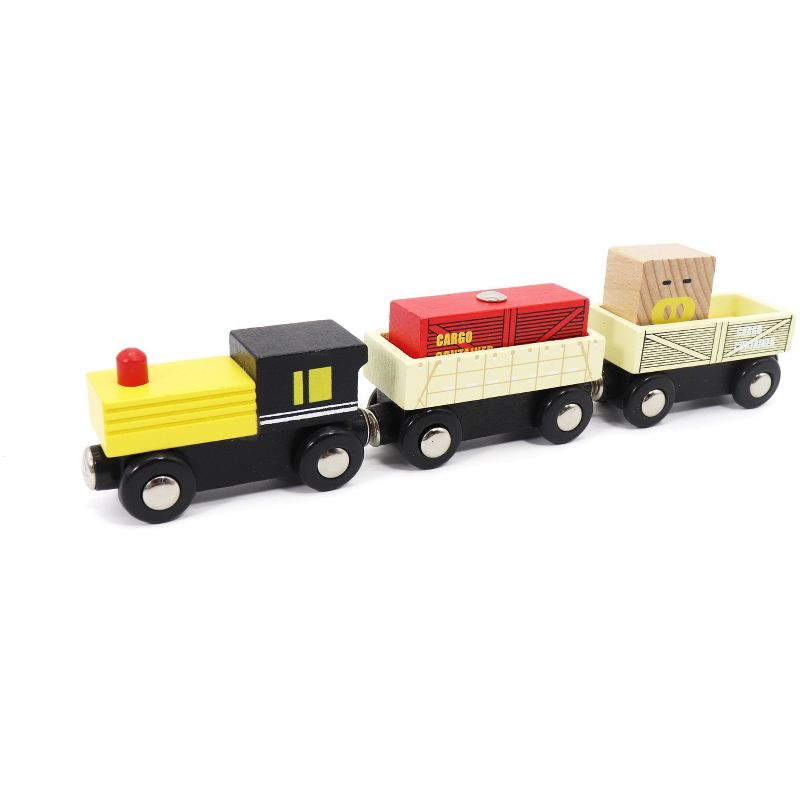 Leo & Friends 12-Piece Wooden Train Set