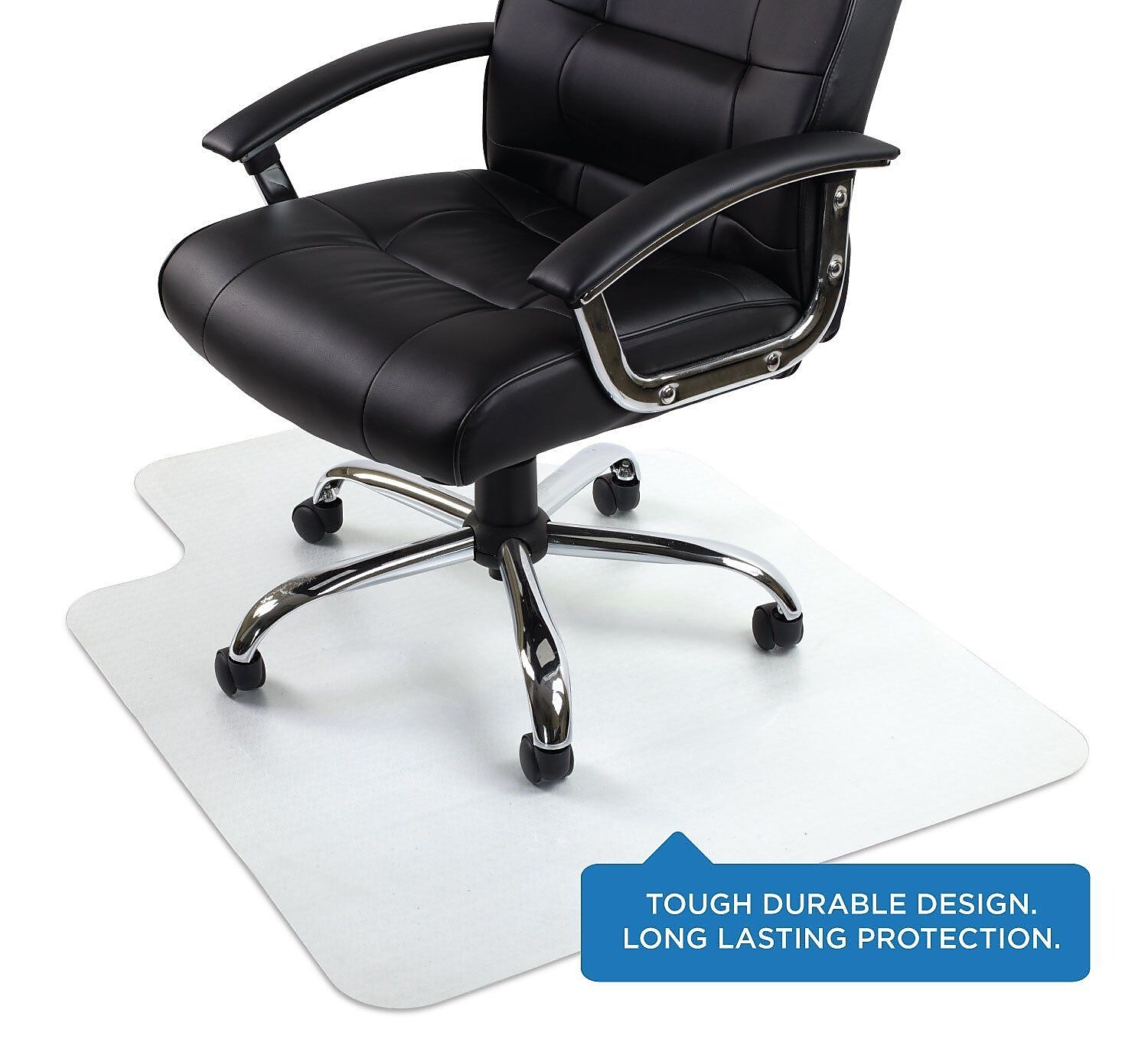 Mount-It! Office Chair Mat for Flat Tile Hardwood Floor 47" x 35.5"