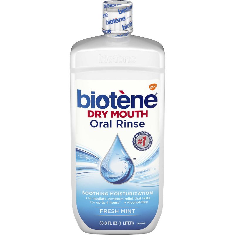 Biotene Fresh Mint Dry Mouth Oral Rinse - 33.8 fl oz