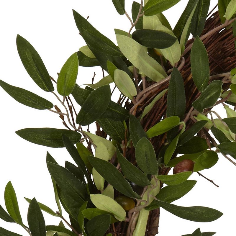 20" Artificial Olive Wreath - Nearly Natural
