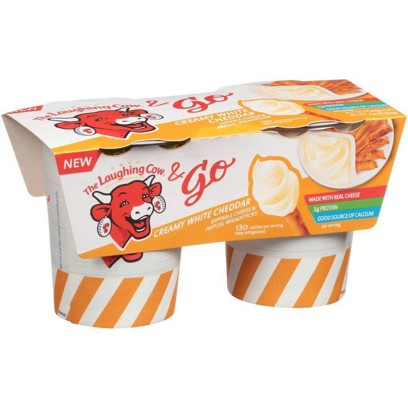 The Laughing Cow Cheese & Go Cheddar - 2ct
