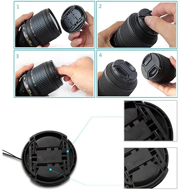 Lens Cap Compatible with for Nikon &for Canon &for Sony Any Lenses with O Camera