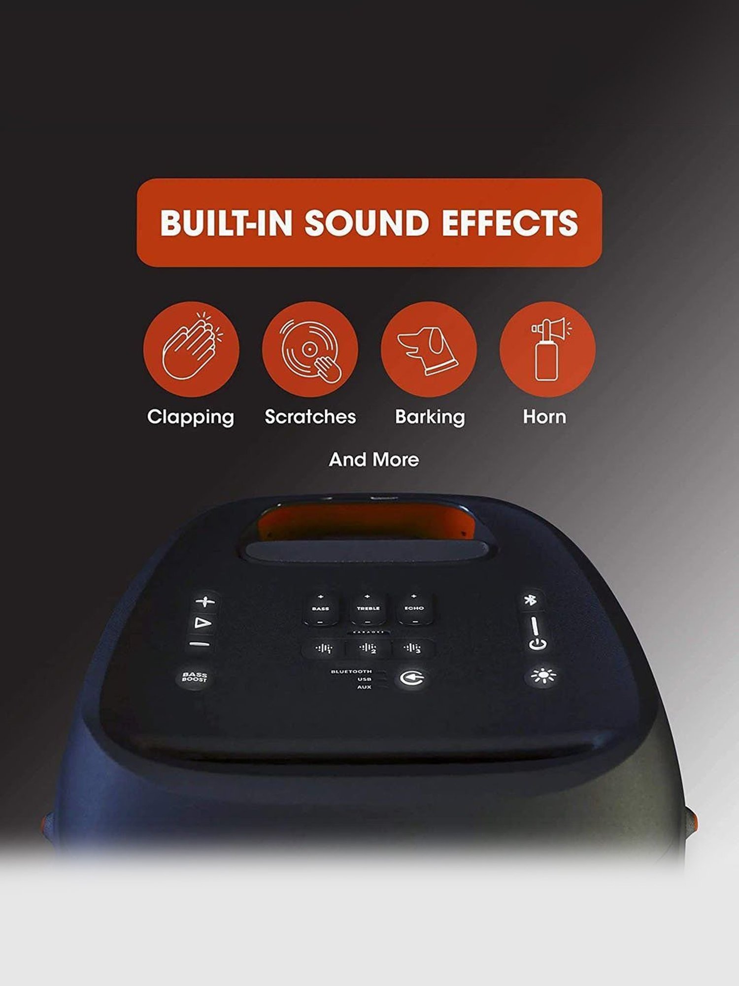 Zebronics Zeb-Warrior II 2.0 Channel 10W Speaker with RGB LED Lights (Black)