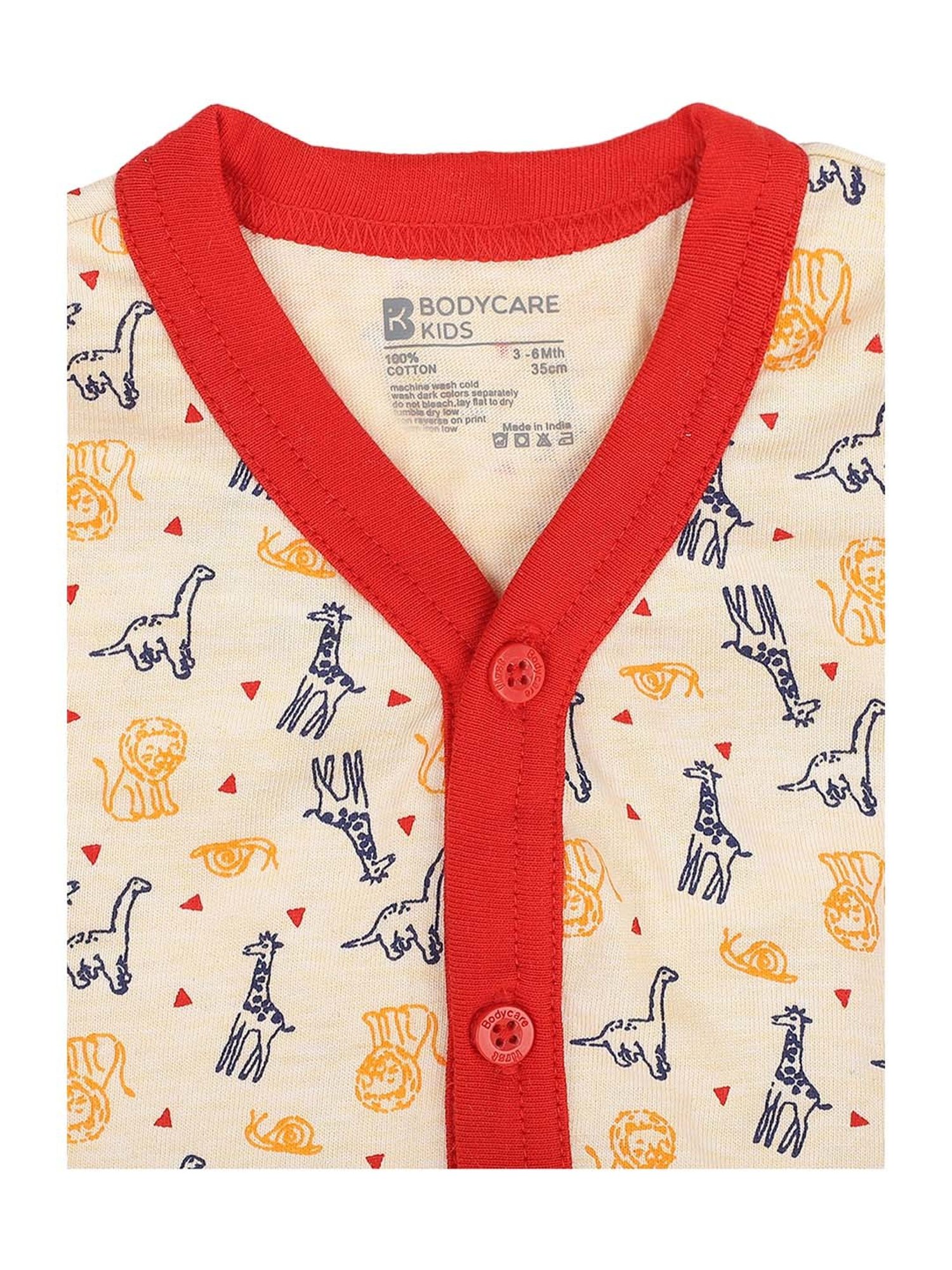 Bodycare Kids Multicolor Cotton Printed T-Shirt (Pack of 3)