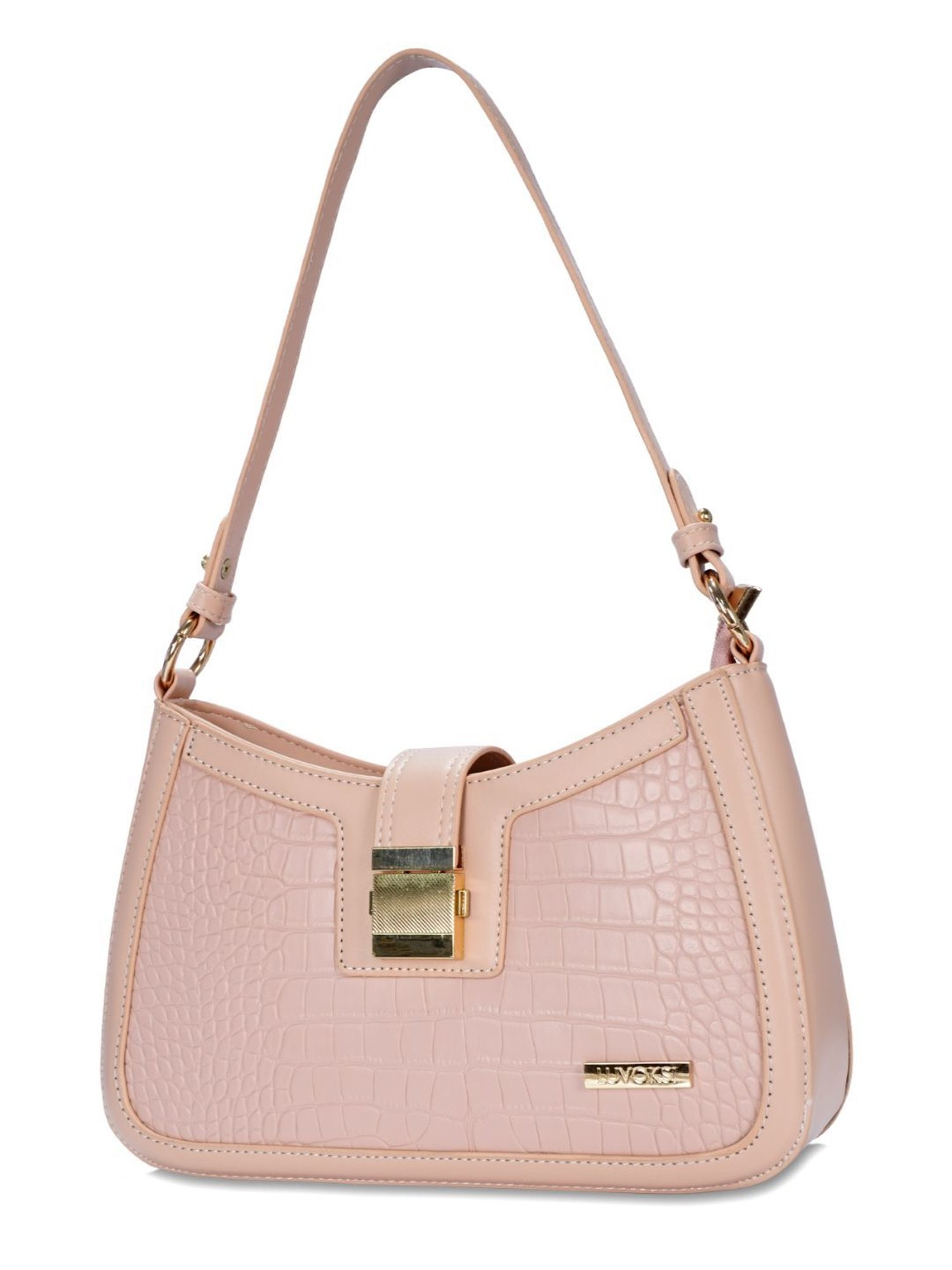 Luvoksi Pink Animal Effect Large Hobo Handbag