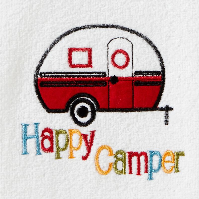 2pc Retro Camper Hand Towel Set White - SKL Home
