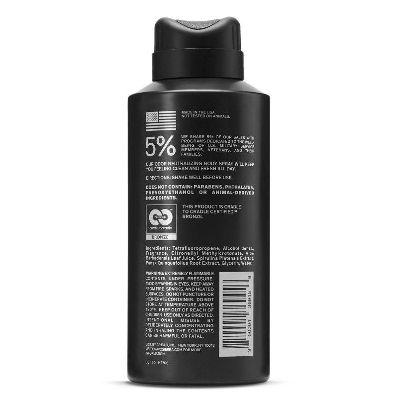 Bravo Sierra Deodorant Body Spray - 5 oz