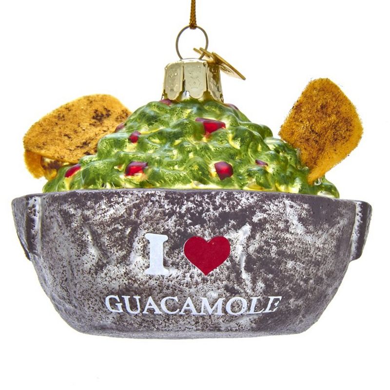 Noble Gems 2.5" Guacamole Bowl Hand Crafted  -  Tree Ornaments