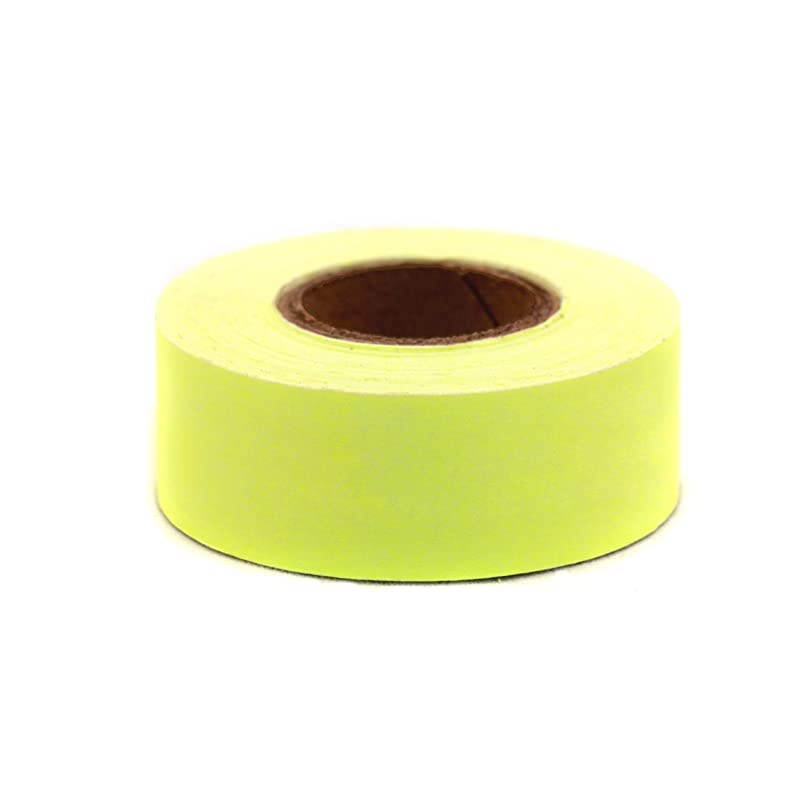 1 Inch Clean Remove ColorCode Tape 500 Inch Roll Fluorescent Yellow