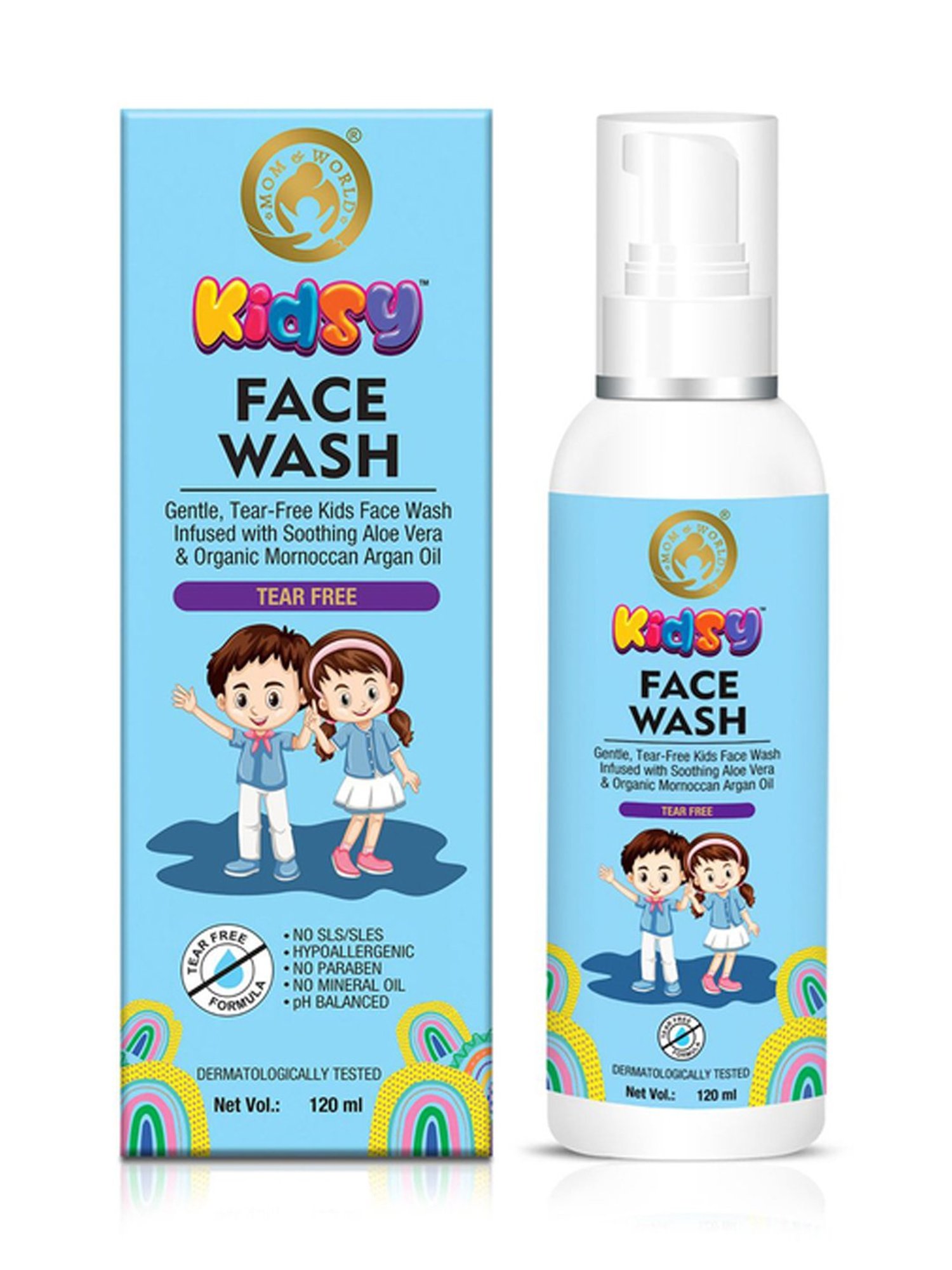 Mom & World Kids Tear Free Face Wash - 120 ml