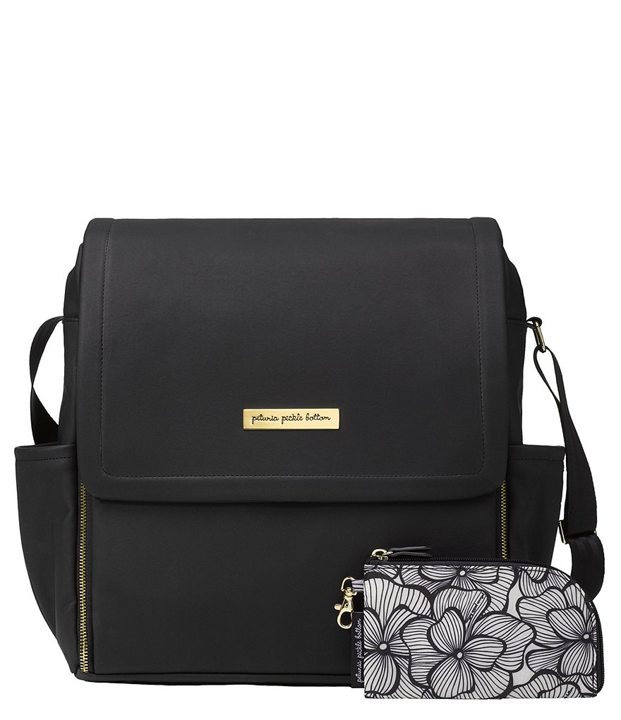 Petunia Pickle Bottom Matte Leatherette Boxy Backpack Diaper Bag