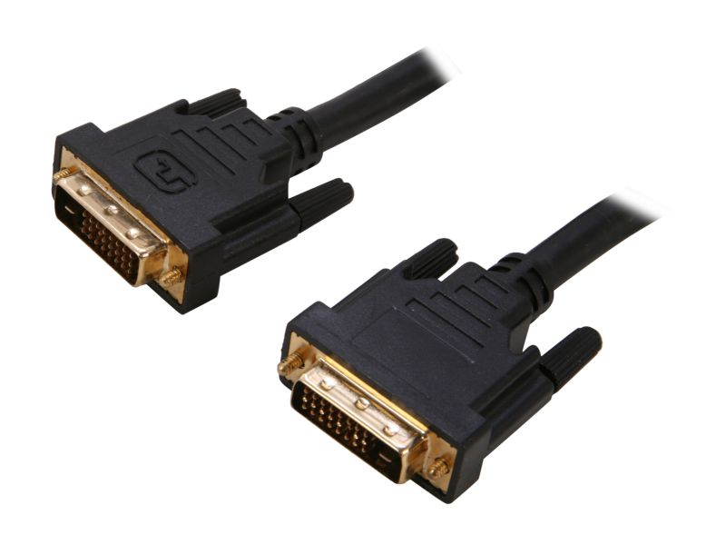 Link Depot DVI-6-DD Black DVI 24-Pin (Others Also Call 25-Pin or 24+1-Pin) DVI-D Male to DVI-D Male Dual Link Cable