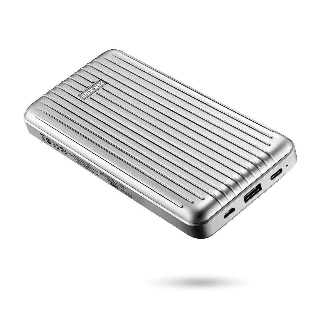 Zendure A6PD 20,100 mAh Portable Charger with USB-c input/output - Silver